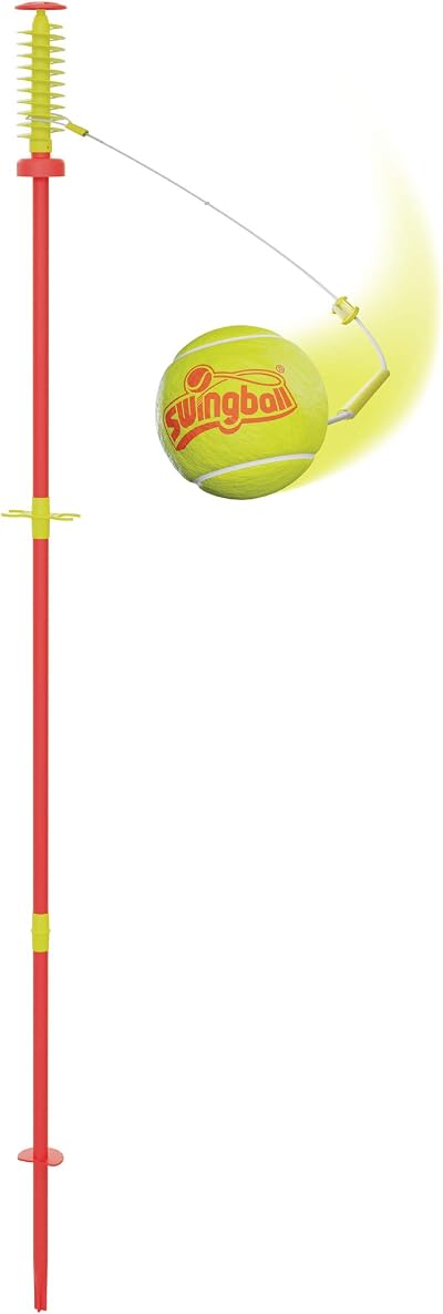 Swingball Classic Original Set Red Yellow Pole Bats Tennis Ball Ages 5+