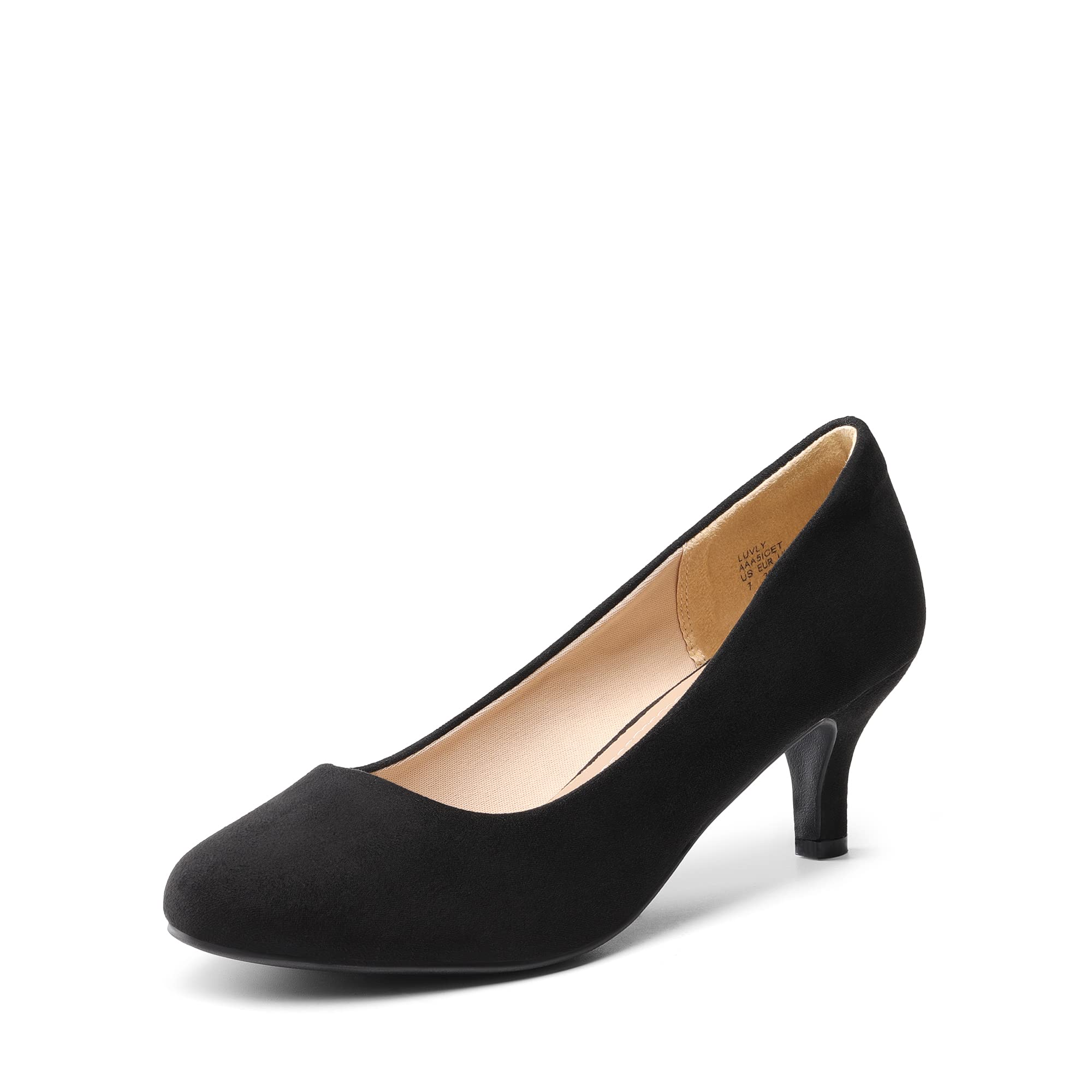 DREAM PAIRS Womens Suede Bridal Wedding Low Heel