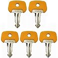 5 Pcs Replacement Ignition Keys 701 Yellow Key Fit for Jungheinrich Forklifts Ant Stacker Trucks BT Komatsu Tcm Mic 28520480