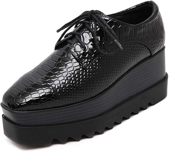 black platform shoes amazon