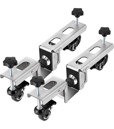 Kit Instalador De Puertas Pesadas - Carrito Con Ruedas 360°, Soporta 350 Lbs, Ajustable Para Puertas De 50-120 Mm