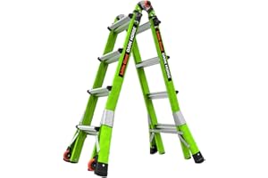 Little Giant Ladder Systems Dark Horse 2.0, M17, 17ft, Multi-Position Ladder, Fiberglass, Type 1A, 300 lbs Weight Rating, (16117-001)