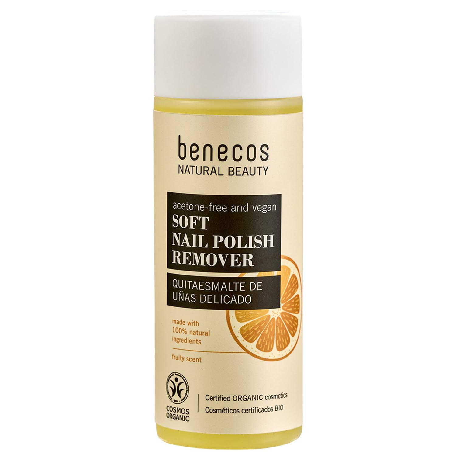 Benecos - Natural Cosmetics - Nail Polish Remover - Organic Organ Shell Oil and Organic Lavender Oil - Vegan - 125 ml