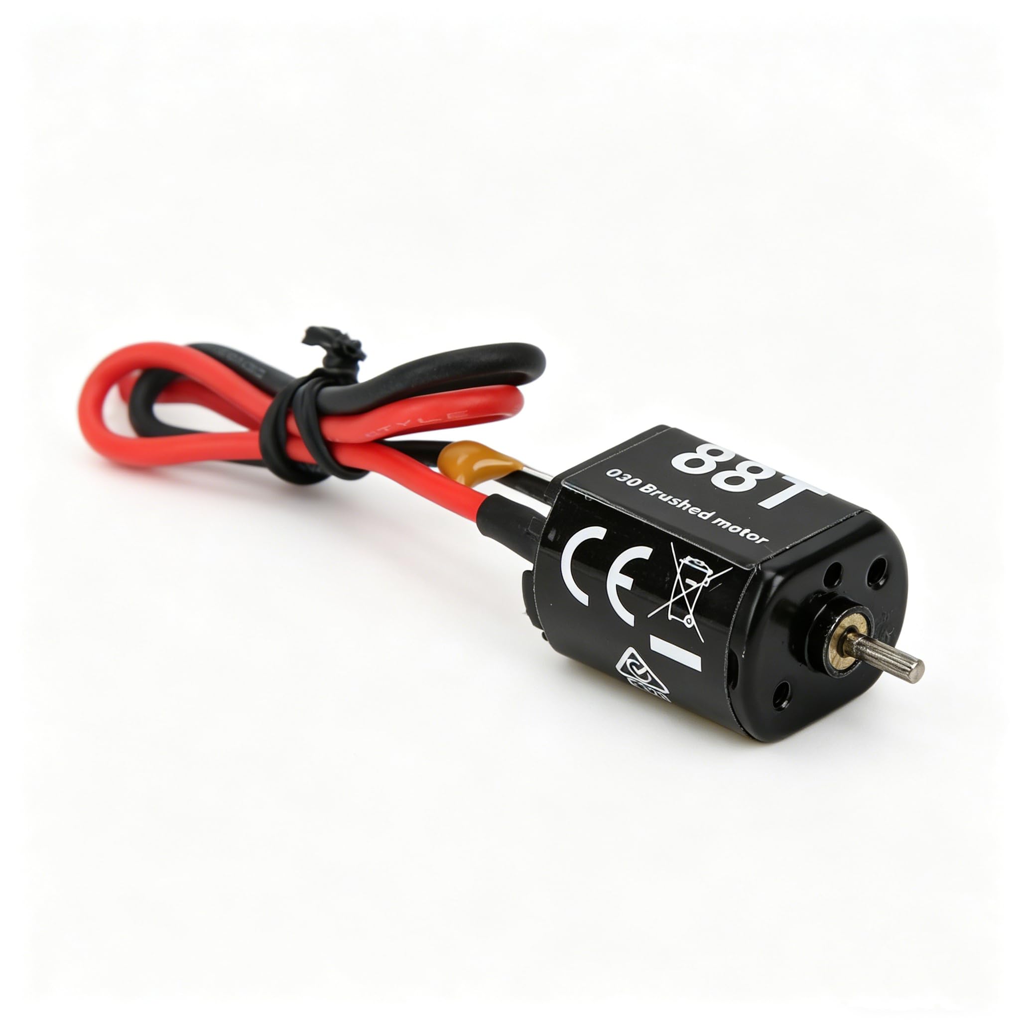 88T Bushed Motor, High Low Noise RC 030 88T Bushed Motor for Axial SCX24 AXI90081 1/24 RC Crawler Car