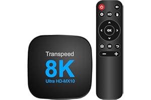 TRANSPEED Android TV Box 13.0 2GB 16GB Support 8K 6K 2.4G 5.0G WiFi TV Box Android 2023 RK3528 Chipset with HDR10 BT5.0 USB 3.0 3D 100M Ethernet