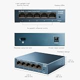 TP-Link LS105G 5 Port Gigabit Switch Metal Case Energy Saving Plug and Play view 6