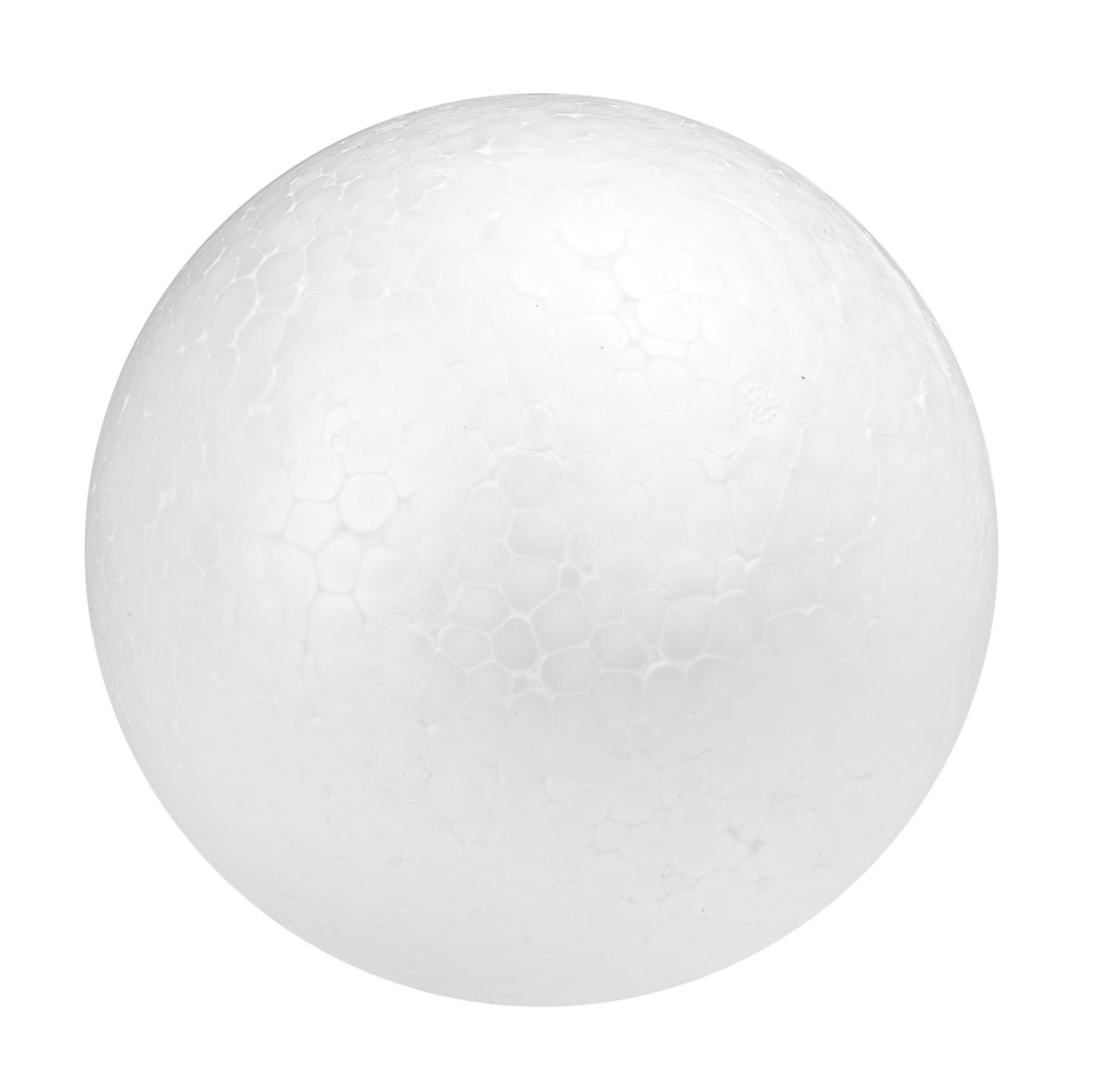 Glorex 6 3803 633 Polystyrene Ball, White, Diameter Approx. 15 cm, Pack of 1, for Versatile Crafts and Decorating