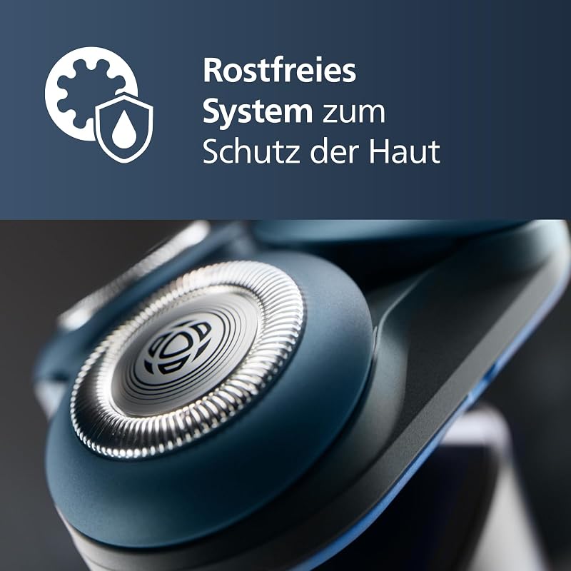 Shaver Series 5000X - elektrischer Rasierer für Herren, Nass- und Trockenrasur, Skin Protect Technologie, flexibler 360-Grad-Scherkopf, Aufladen in 1 Std./5 Min Schnellladung (Modell X5004/00)