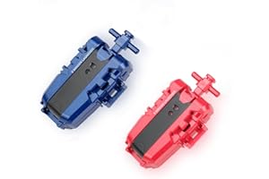 AIBREAY 2 Pack X String Launcher, Blade X Gyro Launcher Set for Players Battles, Only Work with X Right Spinning Tops (Red + Blue)