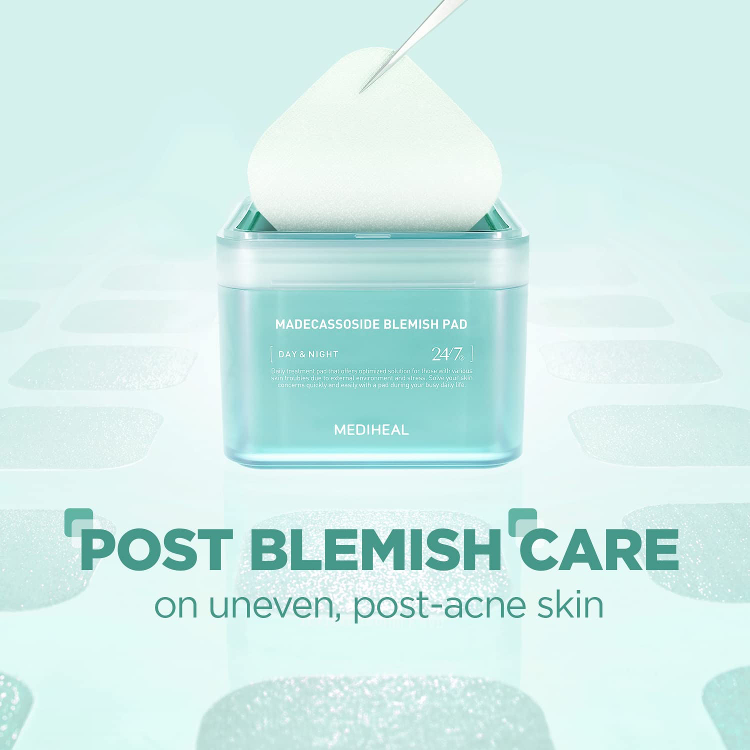 MEDIHEAL Toner Pad Madecassoside for Blemish Care Improve Uneven Skin Tone 100 Pads, Phyto Enzyme for Gentle Exfoliating 90 Pads