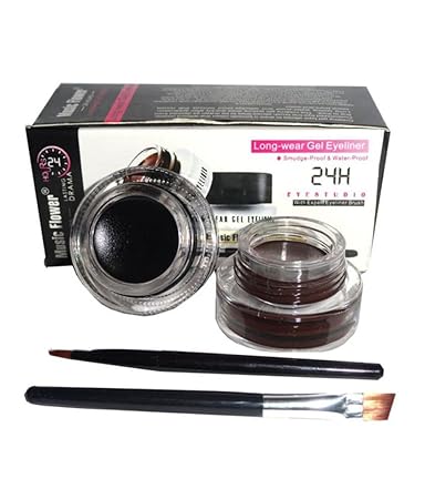 Music Flower Gel Eyeliner Cake Two in One