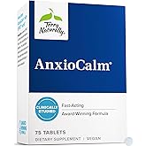 Terry Naturally AnxioCalm - Fast-Acting Calm &amp; Relaxation - 75 Count | Acting Calm Support Without Drowsiness. 75 tablets.