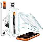 Spigen AluminaCore Tempered Glass Screen Protector [Glas.tR EZ Fit] designed for iPhone 17 Pro Max | iPhone 16 Pro Max [2 Pack] 9H+ Hardness, Aluminum-Enhanced Durability