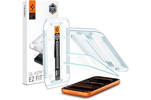 Spigen AluminaCore Tempered Glass Screen Protector [Glas.tR EZ Fit] designed for iPhone 17 Pro Max | iPhone 16 Pro Max [2 Pac