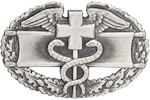 MEDALS OF AMERICA EST. 1976 Army Combat Medical Badge 1st Award Full Size Sil/Ox