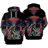 Sumlohala Bigfoot Hoodie, Bigfoot Shirts, Sasquatch Hooded Sweatshirt, Bigfoot Believe Camouflage Hoodie