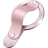 GripMate for MagSafe Phone Grip for iPhone - Magnetic Phone Ring Holder Detachable for iPhone 17 - Comfortable Finger Phone Loop Grip for Apple 16/15/14/13/12,Pink