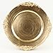 Koyal Wholesale Vintage Charger Plate, Gold (Pack of 4)