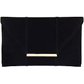 JNB Women's Faux Microsuede Envelope Clutch