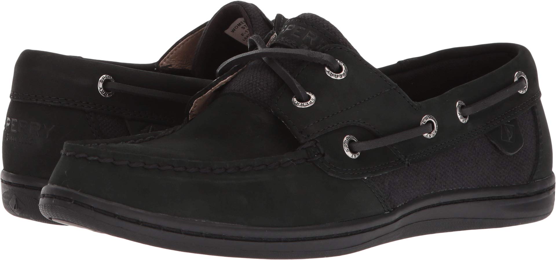 women's koifish boat shoe black