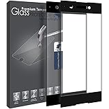 Sony Xperia XA1 Screen Protector [2 pack Full Coverage], LK Tempered Glass [Lifetime Replacements Warranty] Screen Protector for Sony Xperia XA1 - Black