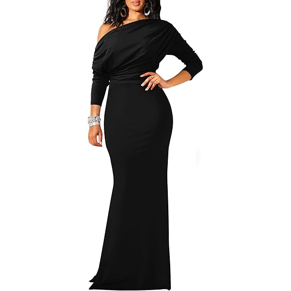 fitted lace wedding dress Norma Kamali Women's Long Sleeve Turtle Fishtail Gown, Black, XS at Amazon  Women's Clothing store