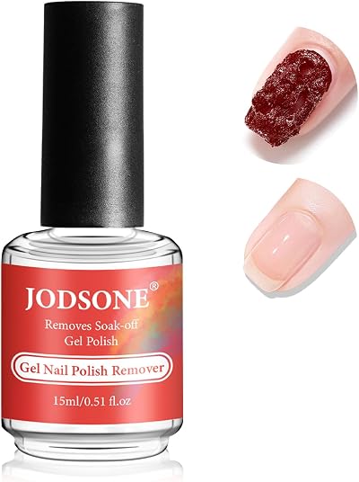 JODSONE Gel Nail Polish Remover 15ml Fast Non-Acetone Easy Glide Brush