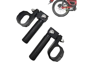 ASCSAPX Motorcycle Rear Foot Pegs CT125 aluminum foldable footpegs passenger pedals Pedal Bracket Rest Footpeg for Honda CT125 Trail 125 Hunter Cub Black