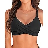 Women Underwire Bikini Top Only - Push Up Bathing Suit Top Padded Swim Bra 2025 Swimsuits Top