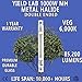 Yield Lab Double Ended 1000W Grow Light Bulb – Metal Halide (MH) – Hydroponic, Aeroponic, Horticulture Growing Equipment
