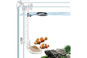 RunDuck Acrylic Feeding Ring and Tube Set for Aquariums - Convenient, Clean and Stylish Solution for Feeding Shrimp and Preventing Food Scattering