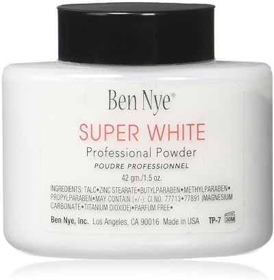 Ben Nye Classic Translucent Setting Powder 1.5oz Super White Clown Makeup