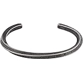 HAQUIL Oxidized Stainless Steel Viking Rune Twisted Cuff Bracelet, Viking Jewelry Gift for Men and Women