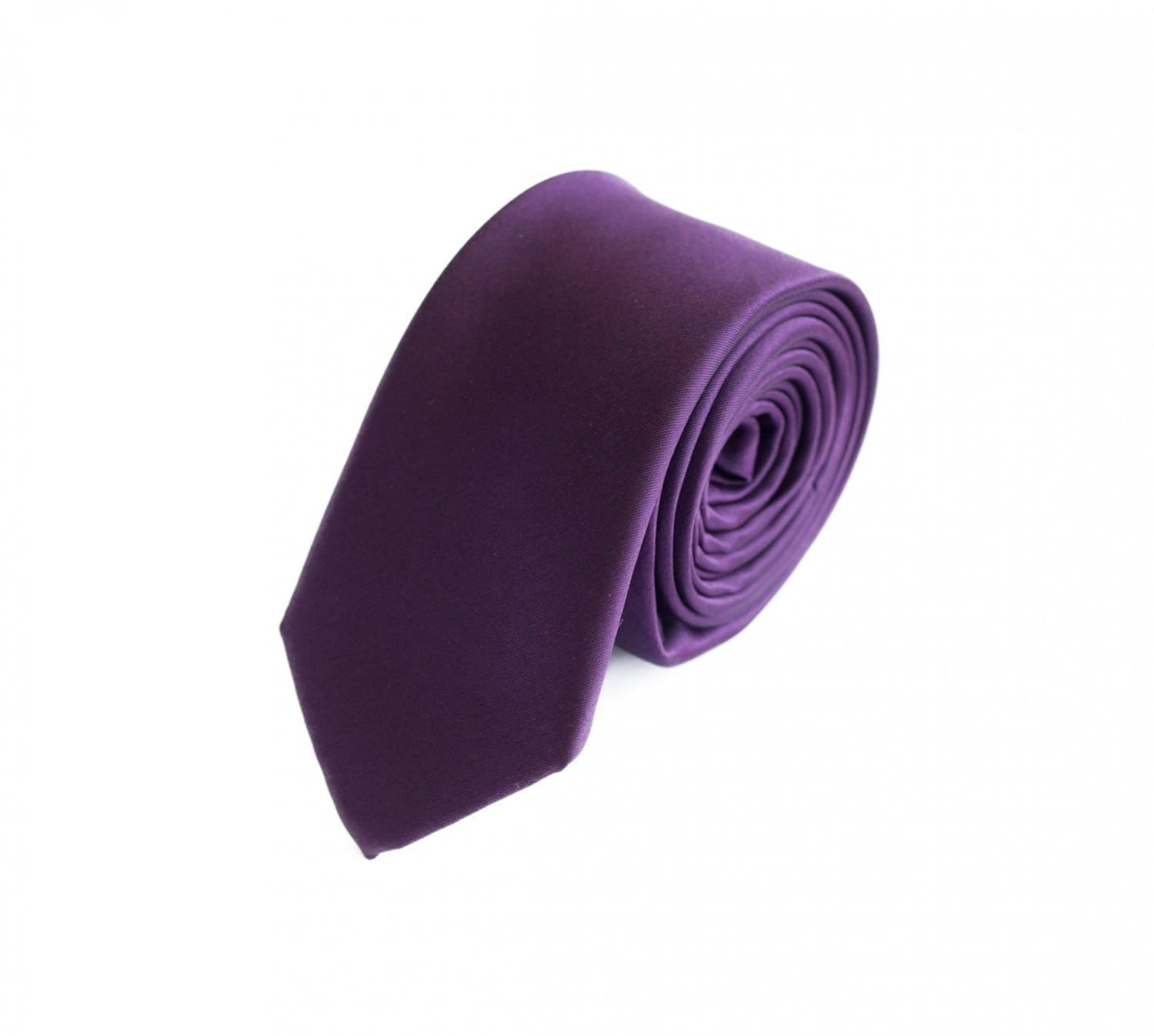 Fabio Farini moderne 6 cm Krawatte f/&uuml;r jeden Anlass in kr/&auml;ftigem lila violett