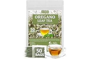 ULTHMOK Premium 50 Oregano Tea Bags, Made with 100% Natural Oregano Leaves, No Additives & Caffeine Free.