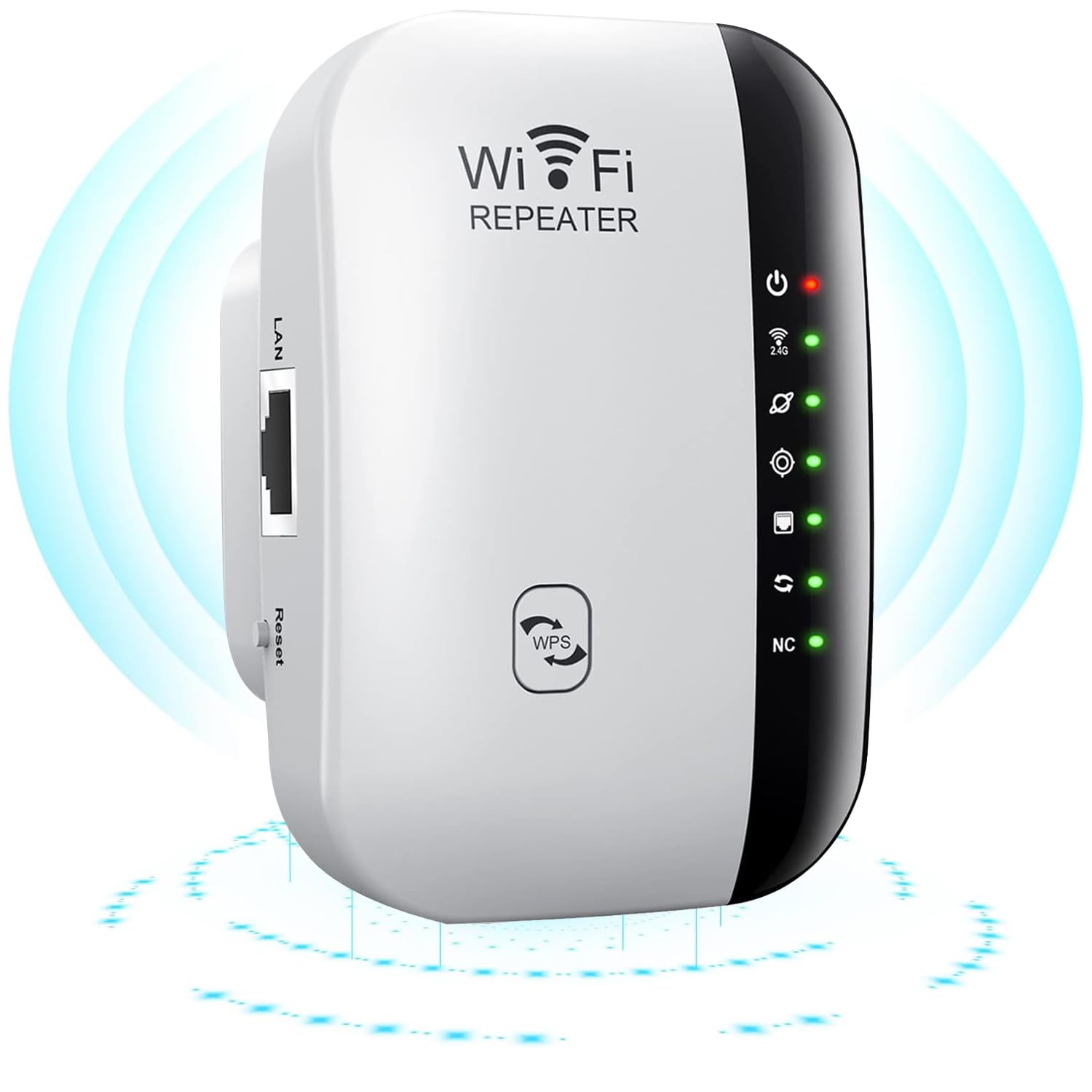 BSWL Wifi Extender Booster,300Mbps Wifi Booster Range Extender 2.4GHz Internet Booster Wireless Plug in Covers Up to 3600 Sq Wifi Boosters for Home with Ethernet Port,Quick Setup Wifi Range Extender