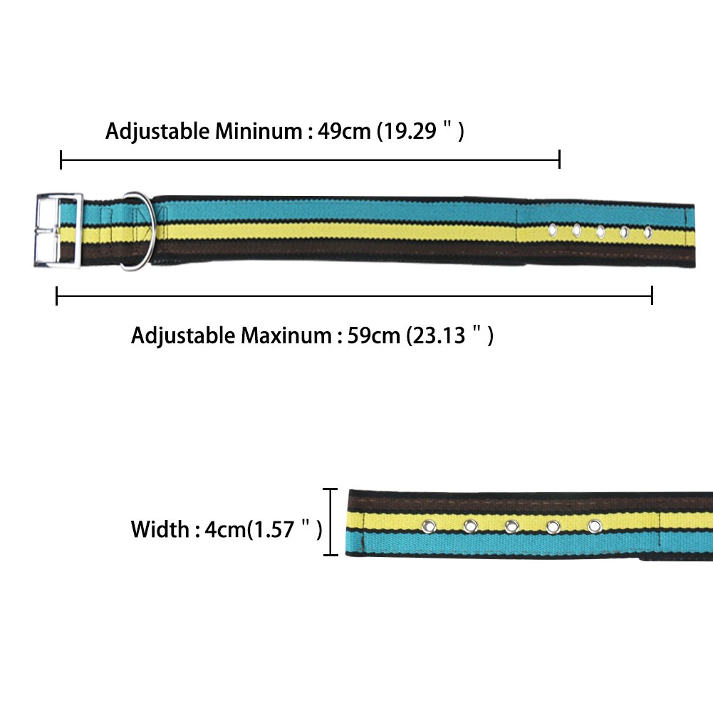Collari per Cani Classico Cuoio Animale Collari per Gatti Animaletti Medi Grande Cani, Adatto per Attività All\'aperto