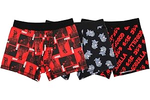 Bioworld Godzilla Chibi Kanji Dinosaur Boxer Briefs Pack of 3