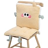 Loismood Cute Chair Cushion Non Slip and Comfy Seat Cushion for Office Kawaii and Soft Chair Cushion for Bedroom (35.4"x17.7", Yellow)