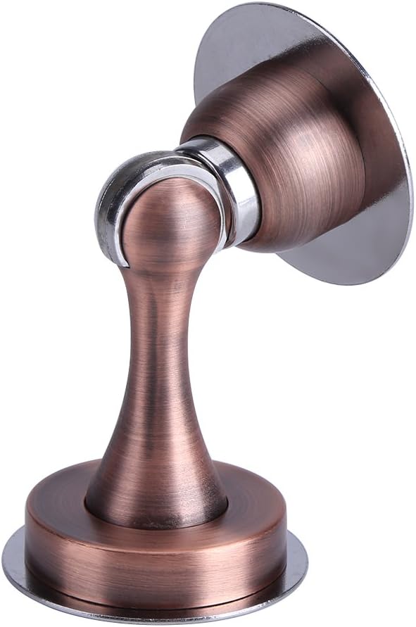 Yosoo Magnetic Door Stopper 304 Stainless Steel Premium Free Drill Door Stop Catch Holder for Home and Office(Copper) - Image 3