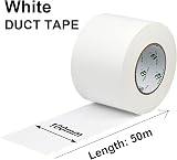 BOMEI PACK White Duct Tape Reinforced 100mm x 50m Waterproof Heavy Duty Repair view 2