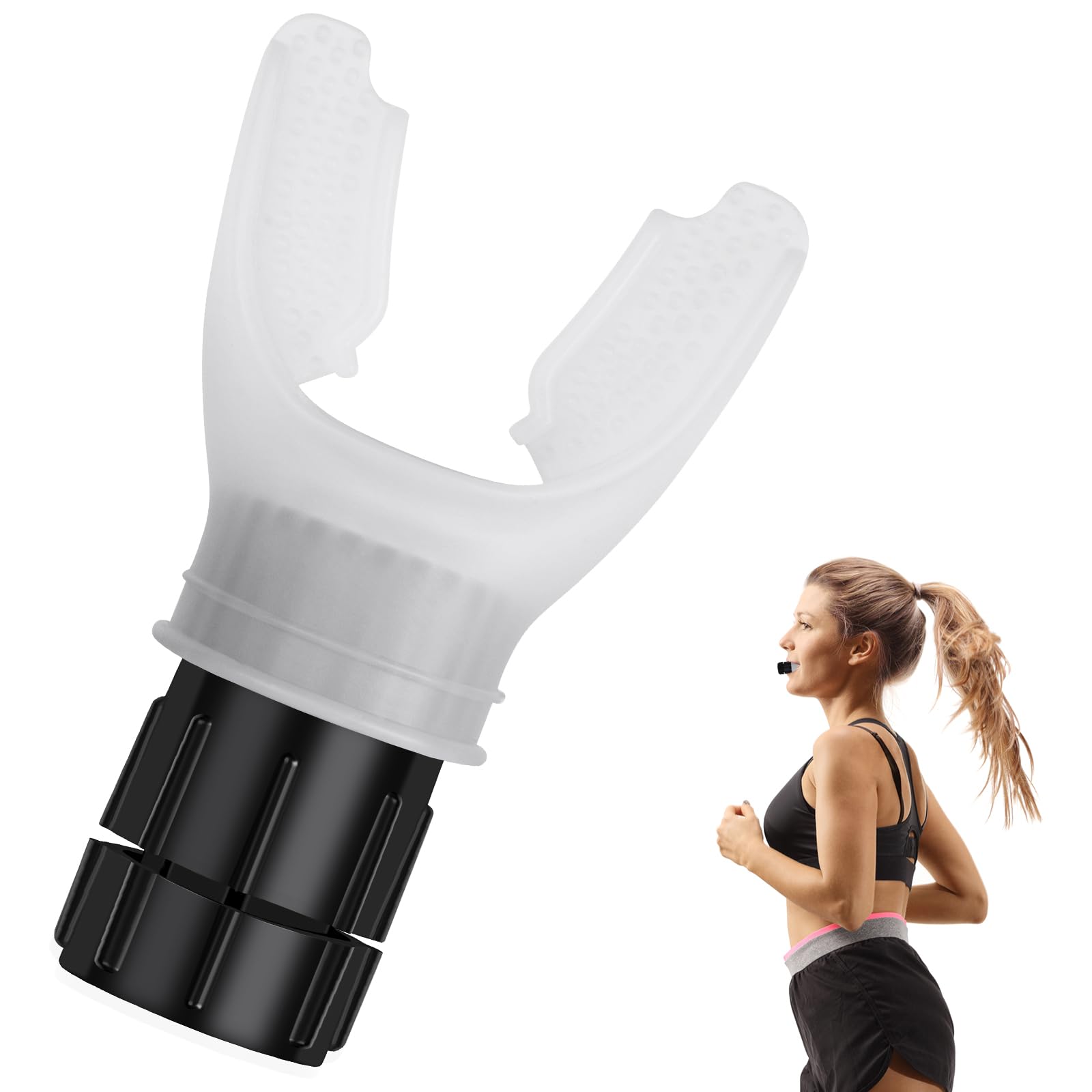 ACWOO Breathing Exerciser Trainer, Deep Breathing Lung Exerciser Device, Portable Lung Breathing Exerciser, Adjust Resistance Improve Lung Capacity, Handheld Lung Expansion Training Tool