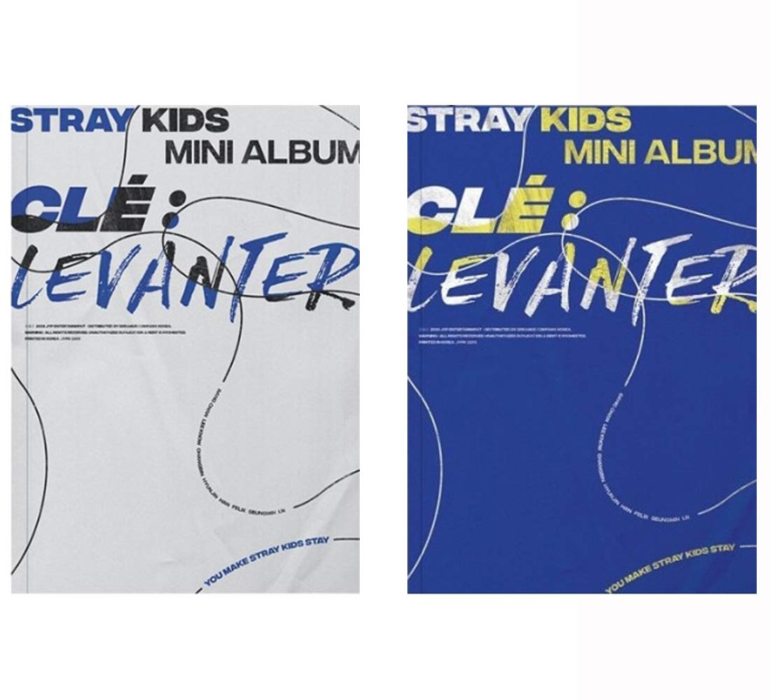 STRAY KIDS Clé : Levanter Album (CLE Ver.+LEVANTER Ver. Set) 2 CDs+2 Photobooks+6 QR Photocards+(Extra 4 Photocards + 1 Double-Sided Photocard)