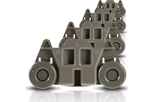 YMDPARTS UPGRADED W10195416 Pack of 4, Dishwasher Wheels Lower Rack for KitchenAid Whirlpool Maytag Kenmore, Rust-Resistant Dishwasher Rack Parts Replacement, Repalce AP5983730, W10195416V, PS11722152 (4Pcs)