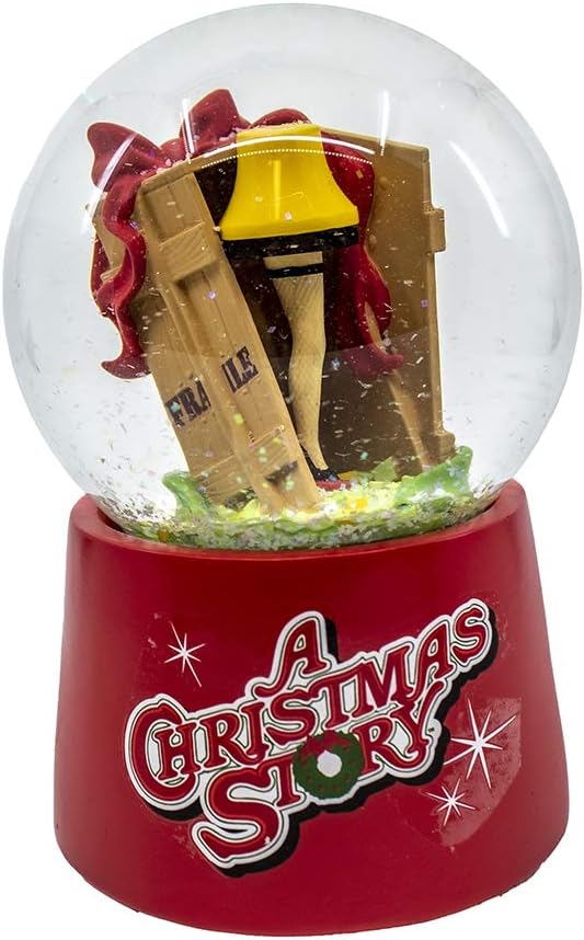 Snow Globes - Kurt S. Adler 100MM Musical Leg Lamp Waterglobe, Multicolor
