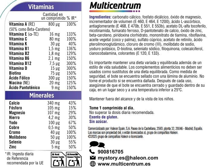 Mujer 50+, Multivitamínico y Multimineral, 90 Comprimidos