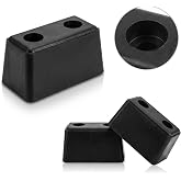 4-Pack Guards Dock Buffers&ndash; 6x3x3Inch Heavy Duty Rubber Bumper Block | for Truck Rear Chassis Flatbed Trailers Reefer Boat Marinas &amp; etc Rubber Bumper Block（4502-1276）