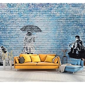 Wall Mural Colorful Graffiti Removable Wallpaper Wall Sticker for Bedroom Living Room - 66x96 inches