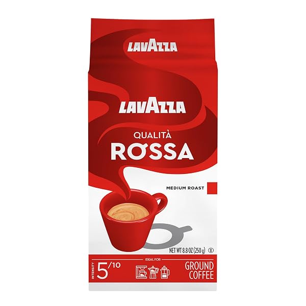 LAVAZZA QUALITÀ ROSSA GROUND COFFEE, MEDIUM ROAST, ARABICA...