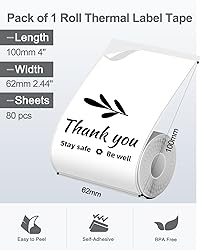 Phomemo Thermal Labels, Phomemo Big Sticker Label